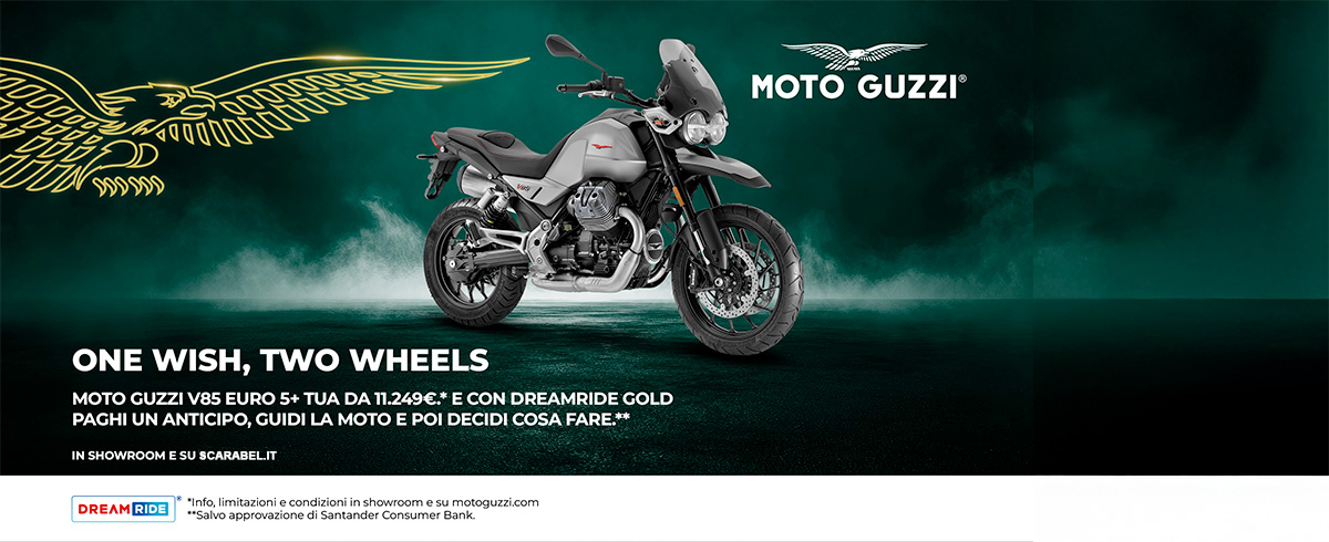 V85 E’ TUA DA 11.249€ E CON DREAMRIDE GOLD PAGHI UN ANTICIPO, GUIDI LA MOTO E POI DECIDI COSA FARE.