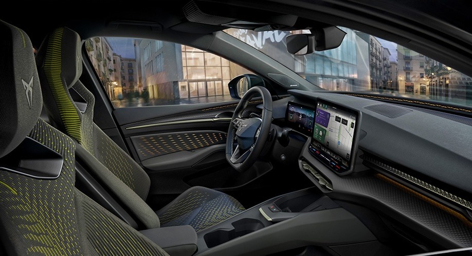 CUPRA Raval VZ Extreme sedili CUP Bucket 3D Knitting abitacolo