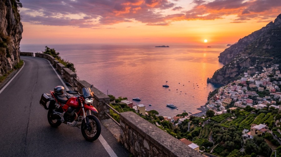 Costa al tramonto