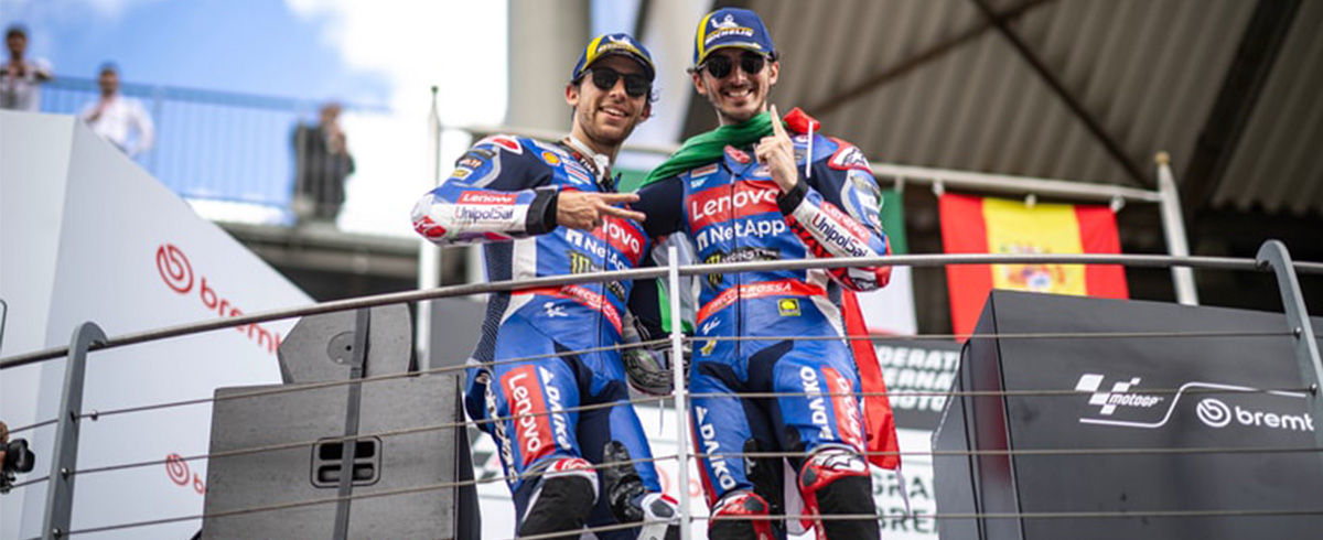 MotoGp d'Italia: doppietta Ducati