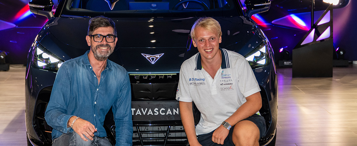 Gherardo Scarabel incontra Pierantonio Vianello all’evento “CUPRA Tavascan Experience”