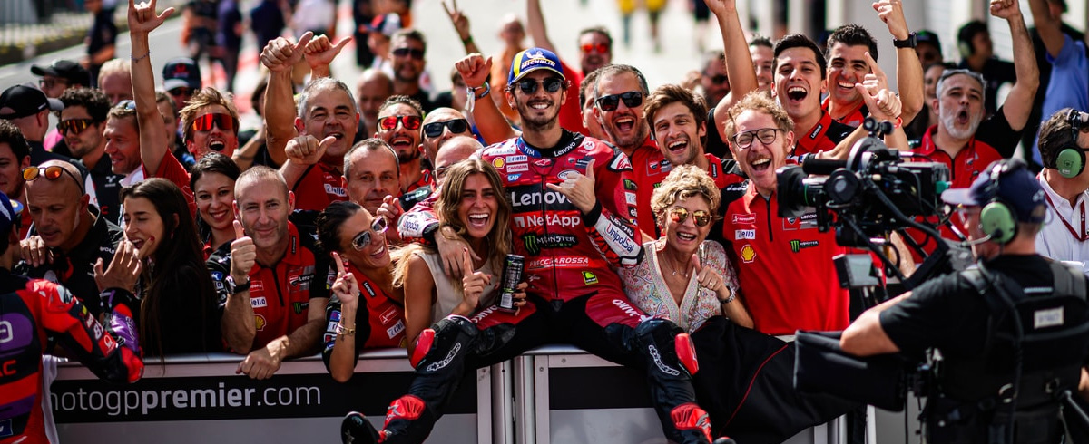 MotoGP Austria: Bagnaia si riconferma sul gradino più alto del podio al Red Bull Ring.