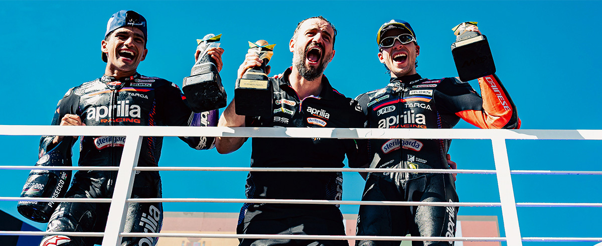 MotoGP Gran Premio del Brasile: Aprilia da sogno, doppietta sul podio con Bezzecchi e Martin