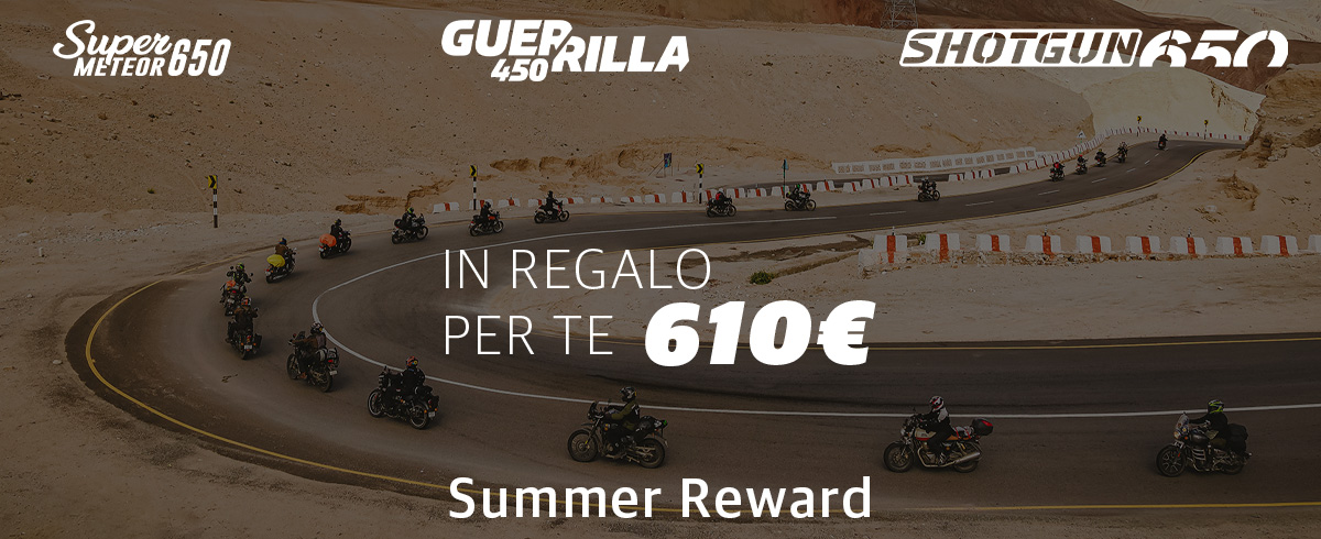 Summer Reward Royal Enfield - incentivi fino a 610€ 
