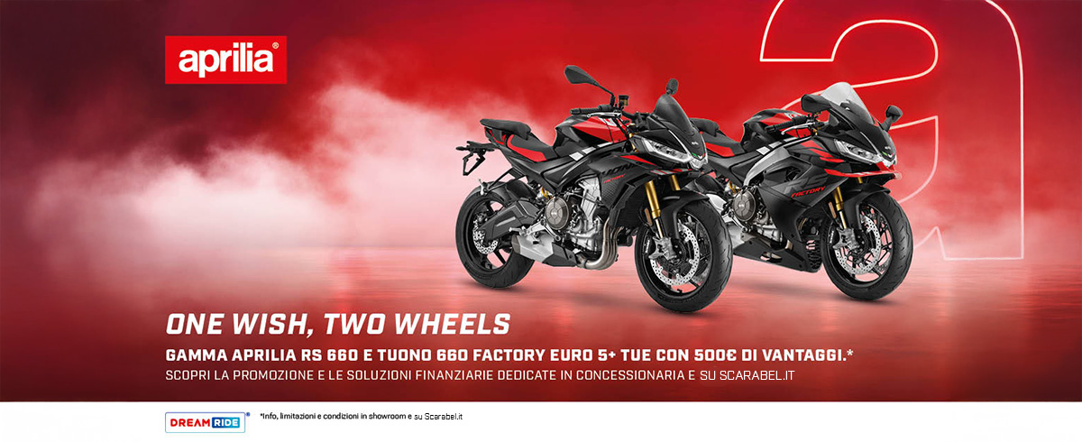 TUONO 660 FACTORY TUA CON 500€ DI VANTAGGI E CON DREAMRIDE GOLD E’ TUA A PARTIRE DA 6.500€