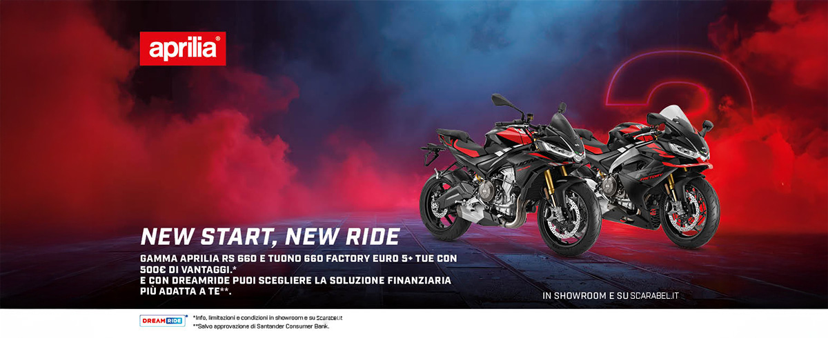 APRILIA RS 660 TUA CON 500€ DI VANTAGGI E CON DREAMRIDE GOLD E’ TUA A PARTIRE DA 5.900€